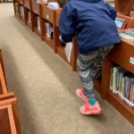 JS hunting for eggs at the library